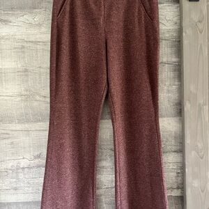 Lee Women's Maroon Boot Cut Knit Pants